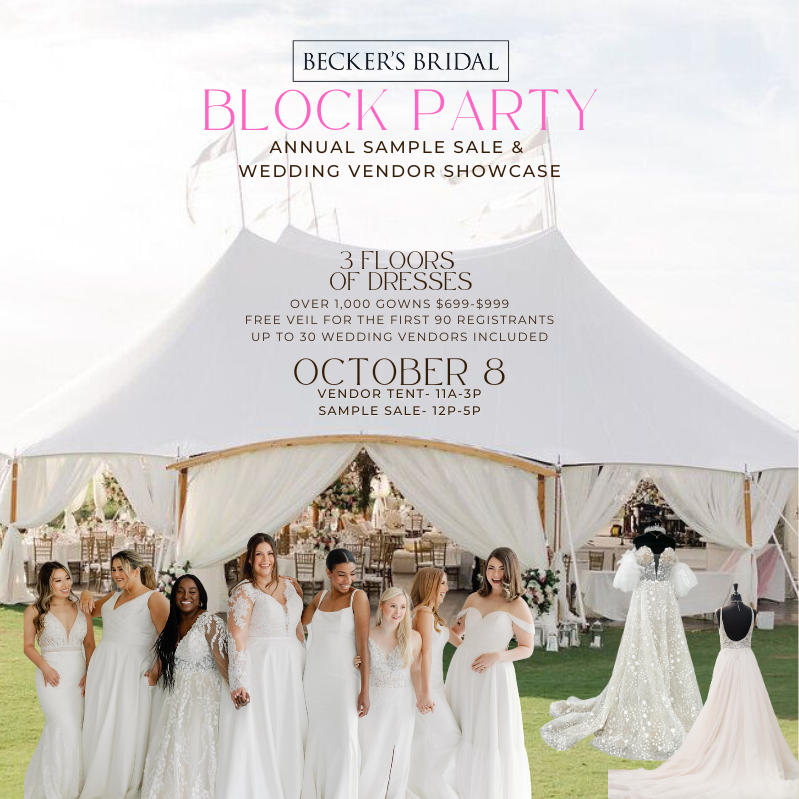 Block Party Sample Sale Wedding Vendor Showcase
