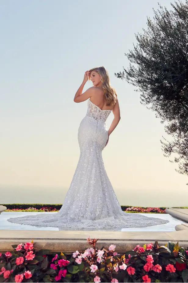 Wedding Dresses with Gorgeous Trains Featuring Casablanca Bridal Styles Image