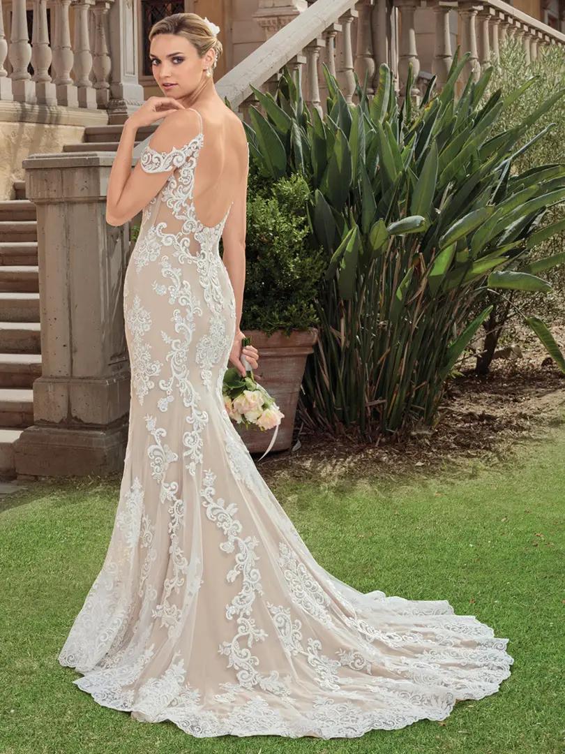 The Power of Back Details: Captivating Backless Wedding Dresses Image