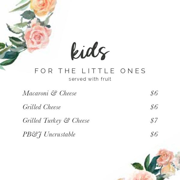 clarks kids menu