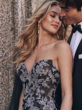 Maggie Sottero Style #Peony #0 default Black over Nude thumbnail