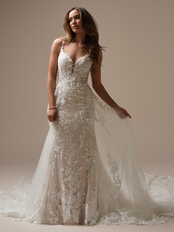 Sottero and Midgley Style #Adrian 25SS272A01 #0 default Ivory Ivory/Nude thumbnail
