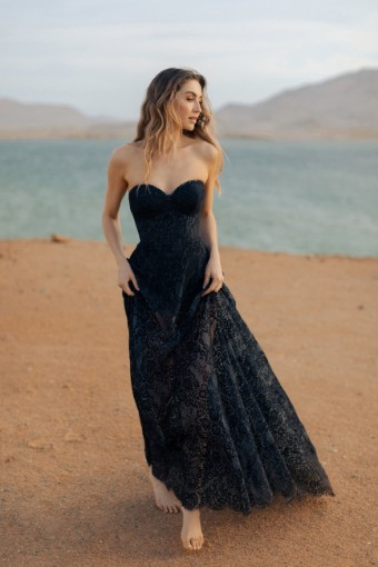 Allure Bridal Style #F347 #0 default Black/Lavender thumbnail