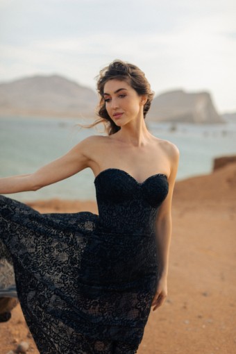 Allure Bridal Style #F347 #2 default Black/Lavender thumbnail