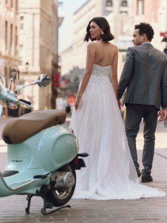Maggie Sottero Style #YVETTE #2 Ivory/Pewter/Blush thumbnail