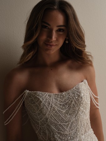 Sottero and Midgley Style #CONSTANCE 25SS348A01 #4 default Ivory Ivory/Silver/Nude thumbnail
