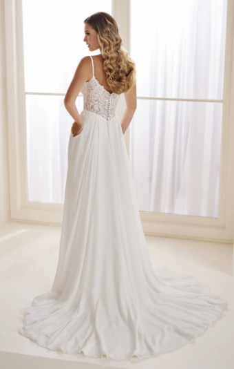 Mon Cheri Style #E602 #1 Diamond White/Nude thumbnail