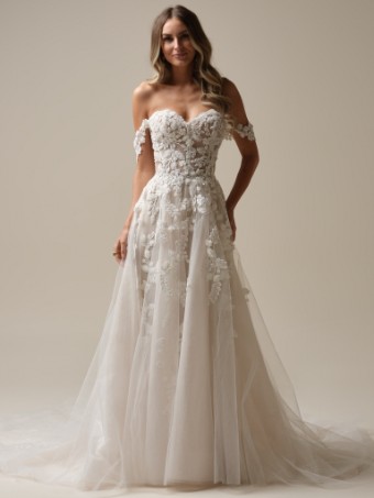Sottero and Midgley Style #JENASCIA 25SW365A01 #4 default Ivory/Silver Accent over Nude (gown with Natural Illusion) thumbnail