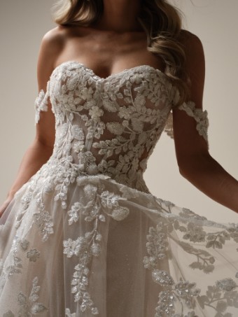 Sottero and Midgley Style #JENASCIA 25SW365A01 #3 Ivory/Silver Accent over Nude (gown with Natural Illusion) thumbnail