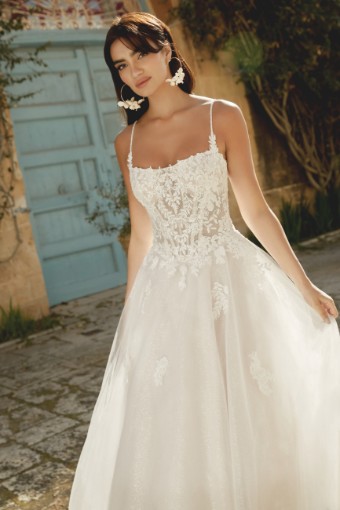 Justin Alexander Style #44487 #1 Pink Champagne/Ivory/Latte thumbnail