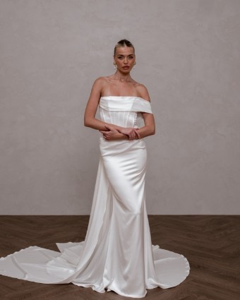 Made with Love Bridal Style #Rhode Satin #1 Ivory thumbnail