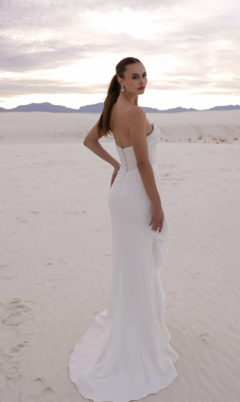 Jimme Huang Style #Melani HG-10214 #1 Ivory/nude tulle thumbnail