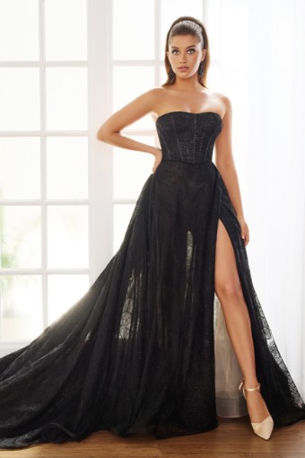 Mon Cheri Style #MT9116 Poppy #2 Black/Nude thumbnail