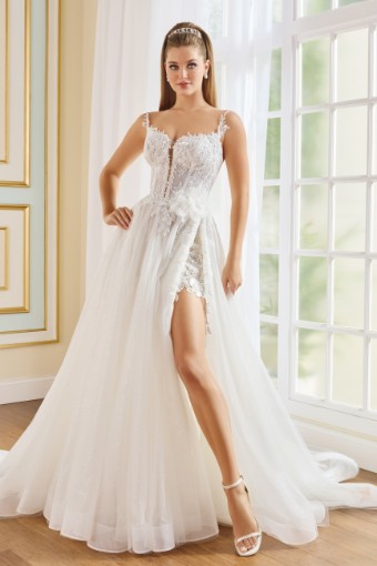 Mon Cheri Style #MT9111 Peony #1 Diamond White thumbnail