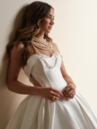 Sottero and Midgley Style #ABERDEEN VIDA 25SW349A02 #3 Diamond White thumbnail