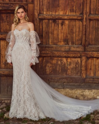 Calla Blanche Style #LA25102 Elara #1 Ivory/Ivory thumbnail