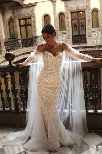Jimme Huang Style #Anelise BG-101092 #2 Ivory/Nude thumbnail