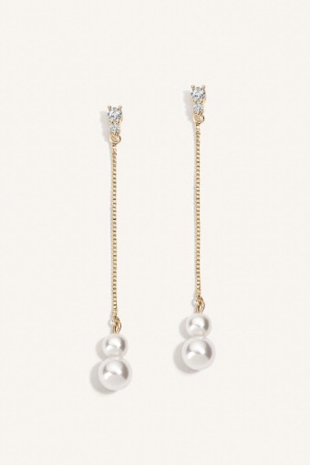Heirloom Bridal Company Style #Skylar Earrings #0 default Gold thumbnail