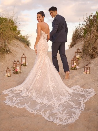 Maggie Sottero Style #Benjie Royale #7 Ivory Black/Blush thumbnail