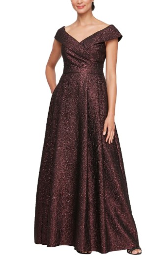 Alex Evenings Style #8157030 #2 Maroon thumbnail