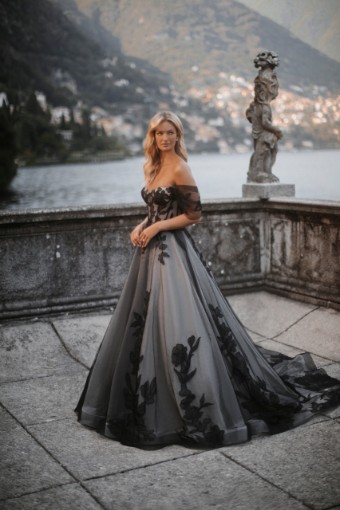 Allure Bridal Style #E400 #0 default Black/Nude thumbnail