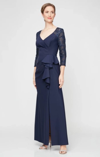 Alex Evenings Style #8134326 #1 Navy thumbnail