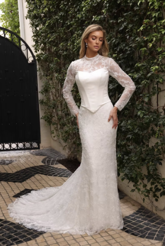 Jimme Huang Style #Azzurra BG-501044 #2 Ivory/Ivory thumbnail