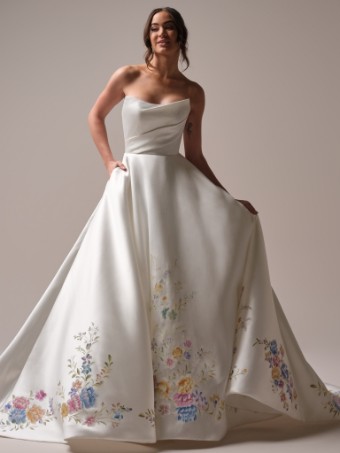 Sottero and Midgley Style #RADIANCE 25SB897A01 #0 default Ivory Floral thumbnail