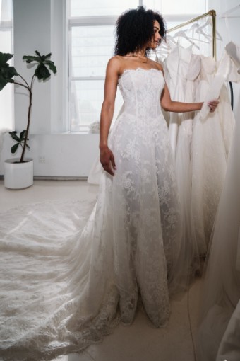 Elizabeth Lee Bridal Style #Lorelei with Sleeves #2 default Ivory thumbnail