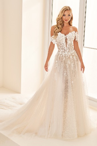 Mon Cheri Style #E2528 #0 default Diamond White/Champagne thumbnail