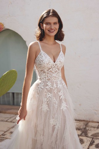 Justin Alexander Style #66407 #3 Ivory/Latte/Nude Nude/Ivory/Light Gold thumbnail