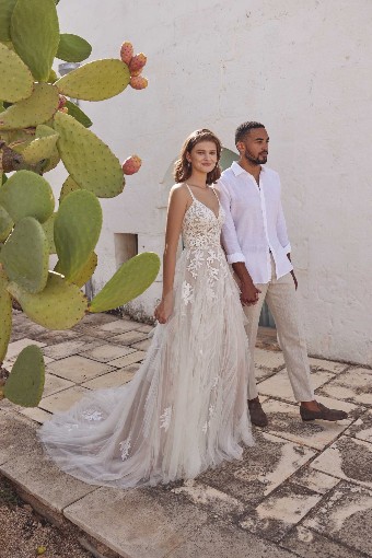 Justin Alexander Style #66407 #6 Ivory/Latte/Nude Nude/Ivory/Light Gold thumbnail