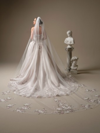 Sottero and Midgley Style #ALVAREZ 26SS410A01 #2 Multi over Pink Champagne (gown with Diamond White Illusion) thumbnail