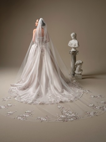 Sottero and Midgley Style #ALVAREZ 26SS410A01 #2 Multi over Pink Champagne (gown with Diamond White Illusion) thumbnail