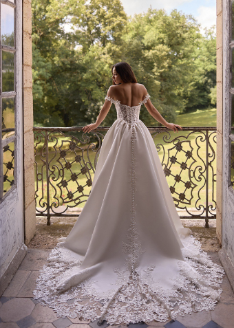 Moonlight Bridal Style #H1646SP-Lined Front Bodice #1 default Ivory thumbnail