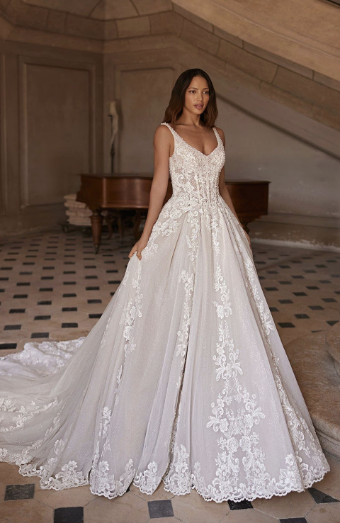 Val Stefani  Style #D8367 #0 default Ivory/Biscotti/Rose - Pantone Rose Quartz thumbnail