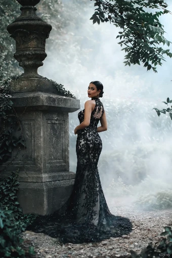 Disney Fairy Tale Weddings Style #Evil Queen DV27 #1 Black/Nude thumbnail