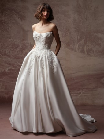 Sottero and Midgley Style #Petra F6SS108A01 #0 default Ivory thumbnail