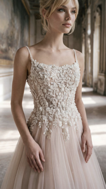 Randy Fenoli Style #Kira #1 Ivory/Ivory thumbnail