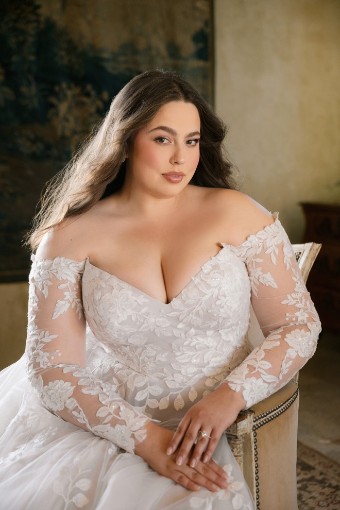 Allure Bridal Style #W555 #1 Ivory/Lavender thumbnail