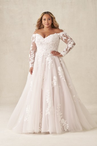 Allure Bridal Style #W555 #0 default Ivory/Lavender thumbnail