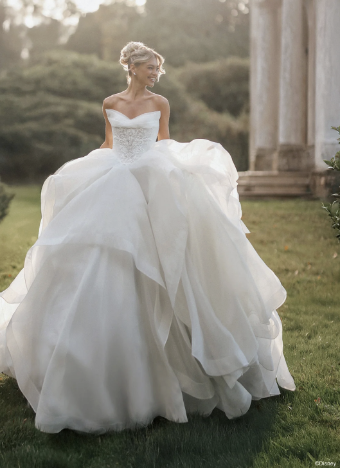 Disney Fairy Tale Weddings Style #Cinderella D463 #0 default Ivory/Silver thumbnail