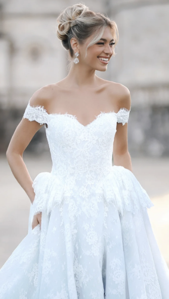 Disney Fairy Tale Weddings Style #Cinderella D473 #2 default Platinum Blue/Ivory thumbnail