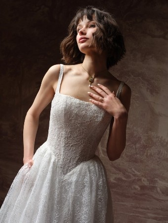 Maggie Sottero Style #AUTUMN #1 Ivory (gown with Ivory Illusion) thumbnail