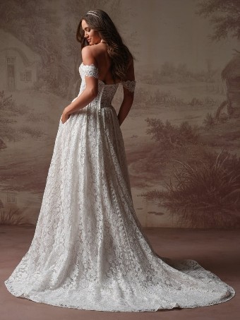 Maggie Sottero Style #NARELLE #4 default Ivory over Soft Blush (gown with latte Illusion) thumbnail
