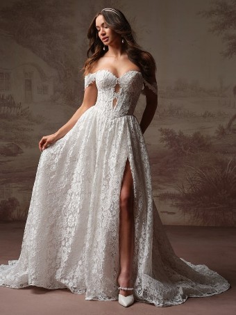Maggie Sottero Style #NARELLE #1 Ivory over Soft Blush (gown with latte Illusion) thumbnail