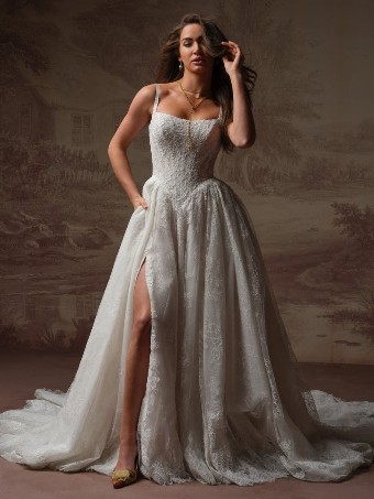 Sottero and Midgley Style #IVANDRA F6SK139A01 #2 Ivory over Soft Blush Pewter Accent thumbnail