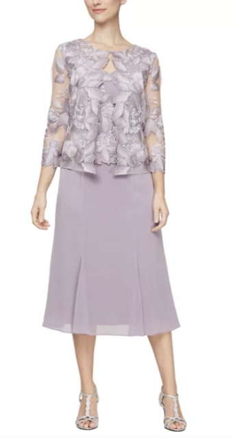 Alex Evenings Style #81122421 #0 default Navy Smokey Orchid thumbnail