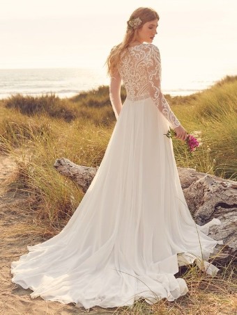 Maggie Sottero Style #Lorraine Dawn #1 Ivory (gown with Natural and Ivory Illusion) thumbnail