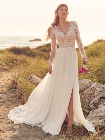 Maggie Sottero Style #Lorraine Dawn #0 default Ivory (gown with Natural and Ivory Illusion) thumbnail